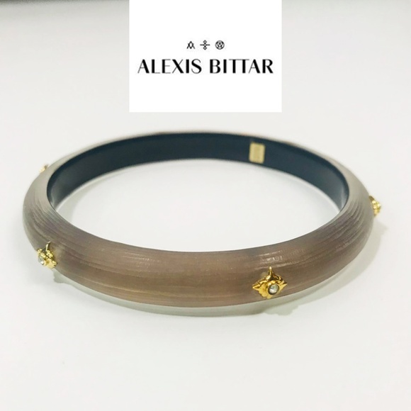 Alexis Bittar Jewelry - Alexis Bittar Lucite Bangle Bracelet Stud Crystals